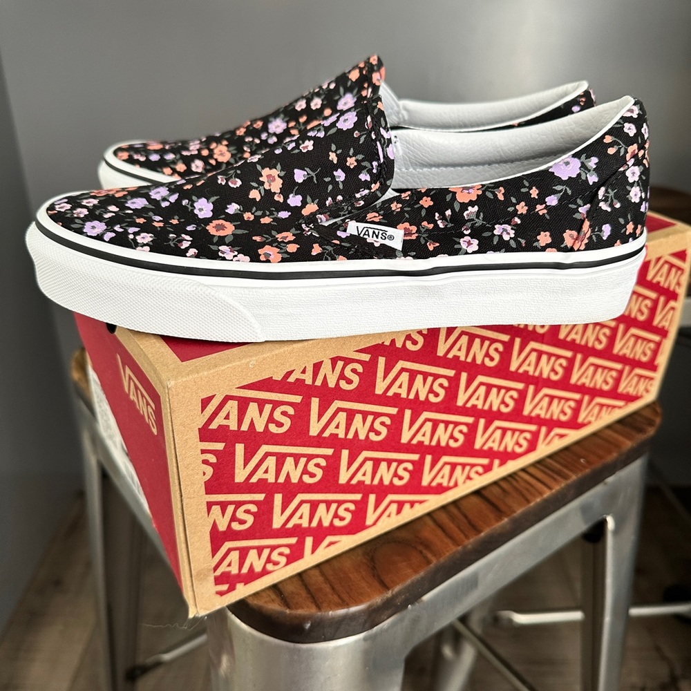 Vans Floral Slip-On Sneakers